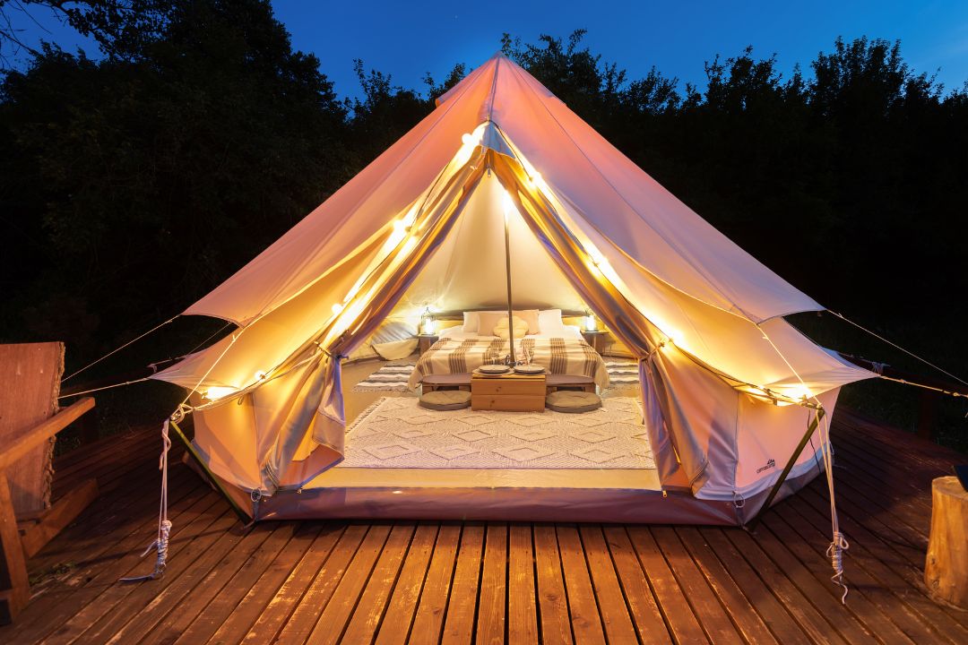 Trends to Watch in Outdoor Hospitality-Boho Bell Tent